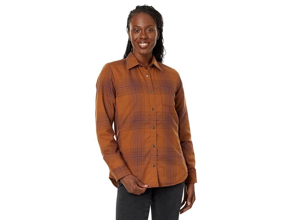 Flylow Penny Insulated Flannel (Copper/Galaxy) Women's Clothing Product Image