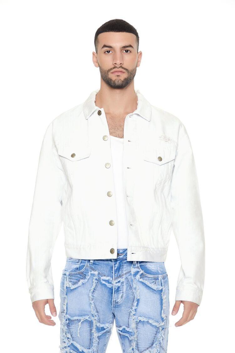 Distressed Trucker Jacket | Forever 21 product image