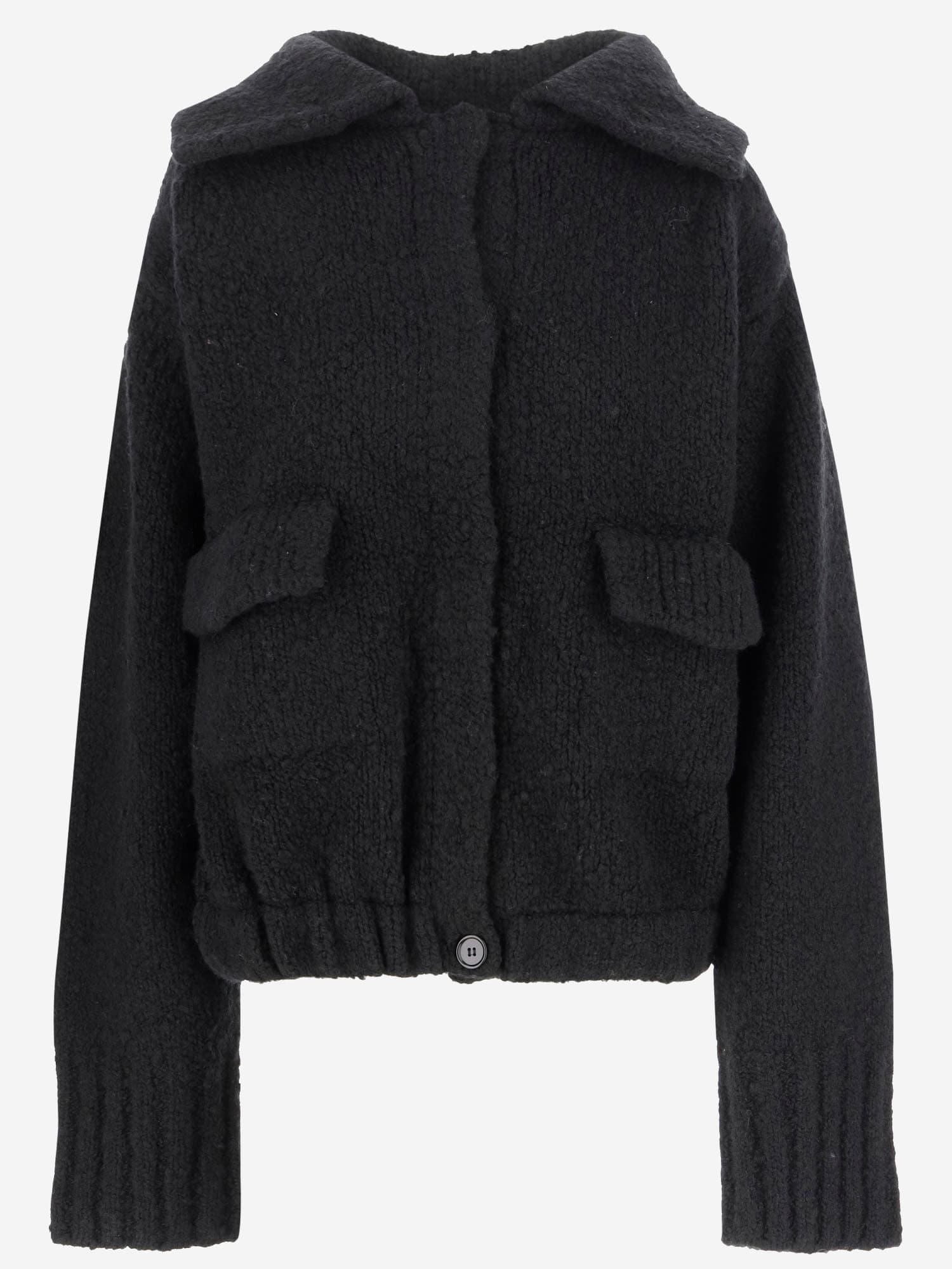 DRIES VAN NOTEN Wool Cardigan In Black Product Image