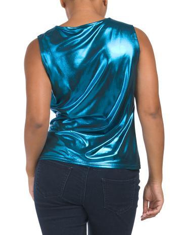 Sleeveless Metallic Blouse for Women Product Image