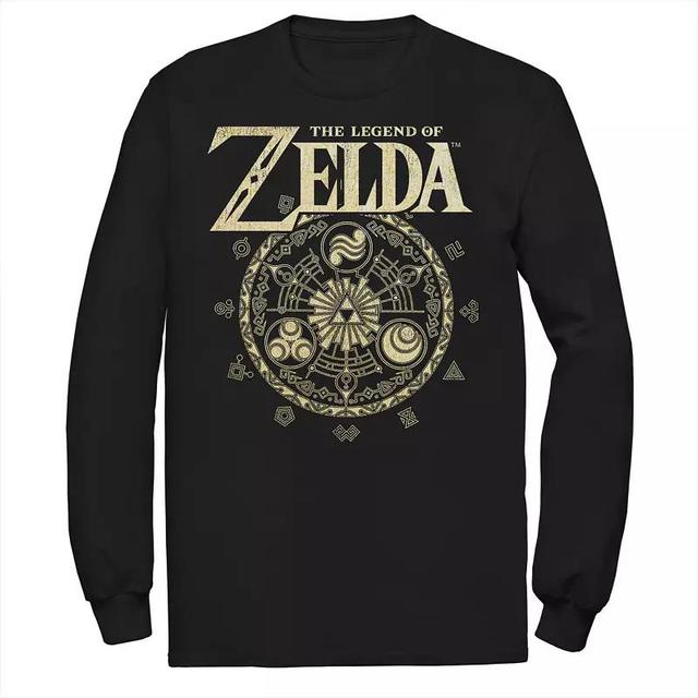 Big & Tall The Legend Of Zelda Spiritual Elements Long Sleeve Graphic Tee, Mens Product Image