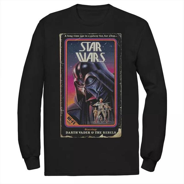 Big & Tall Star Wars Darth Vader Vintage Video Cover Z1 Tee, Mens Product Image