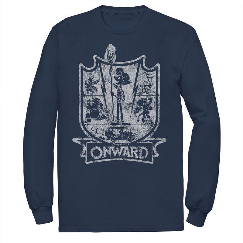 Mens Disney/Pixar Onward Crest Tee Blue Product Image