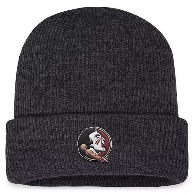 Mens Top of the World Charcoal Florida State Seminoles Sheer Cuffed Knit Hat Product Image