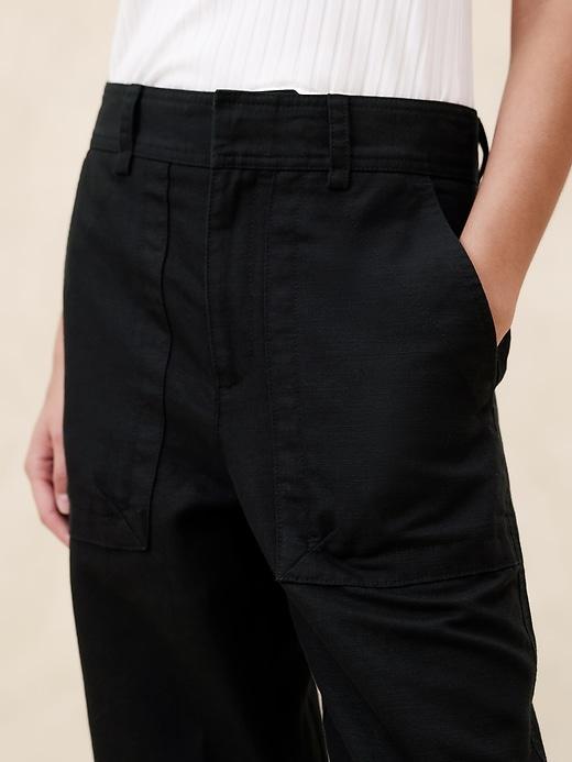 Mya Cotton-Linen Cargo Pant Product Image