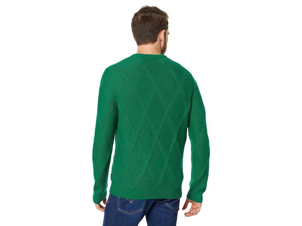 Nautica Sustainably Crafted Textured V-Neck Sweater (Parrot ) Men's Sweater Product Image