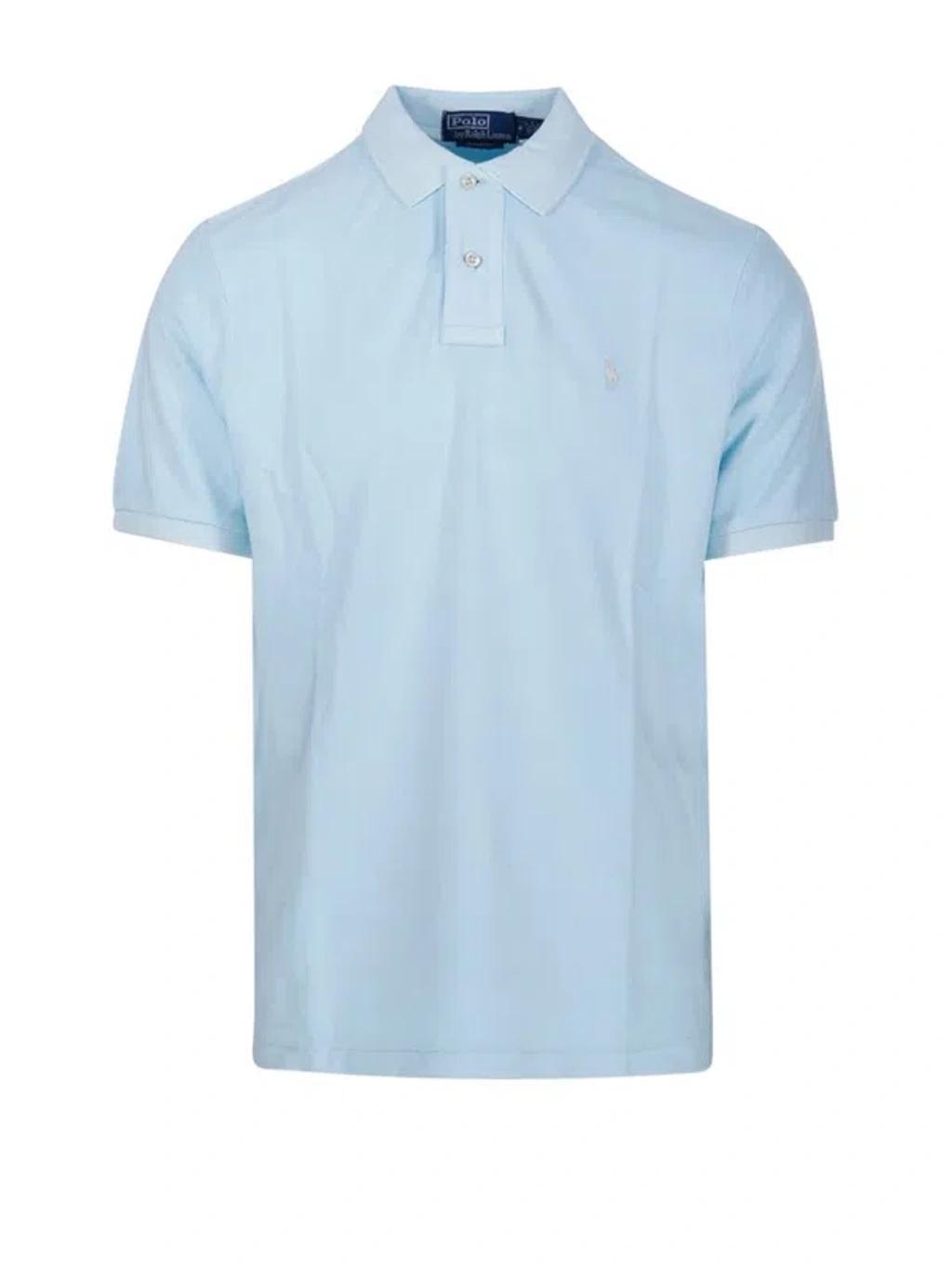 Polo Pony Embroidered Polo Shirt In Blue Product Image