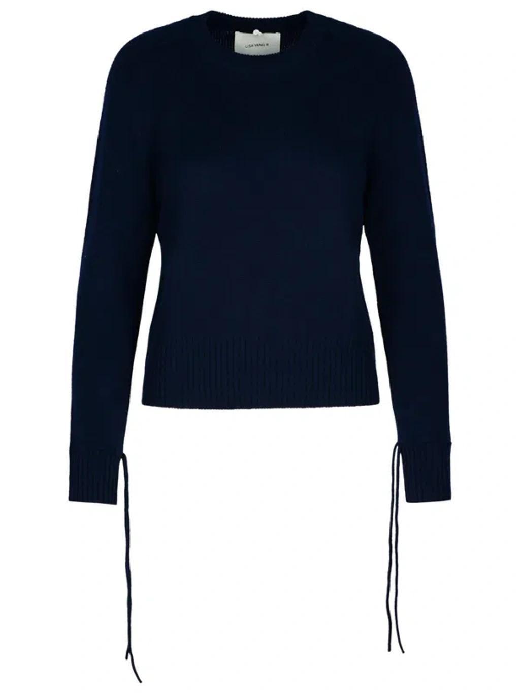 LISA YANG 'zora' Navy Cashmere Sweater Women Product Image