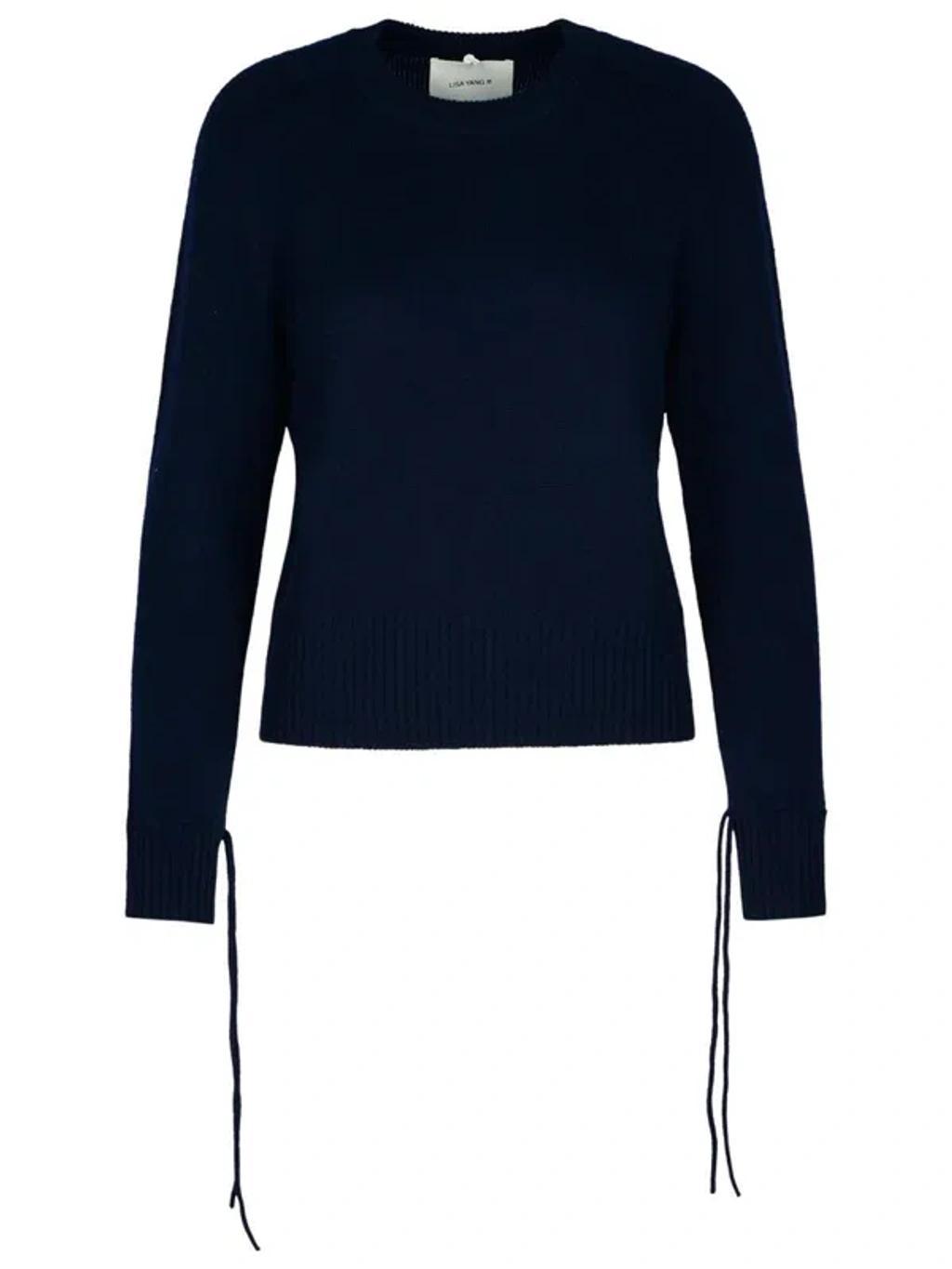 LISA YANG 'zora' Navy Cashmere Sweater Women Product Image