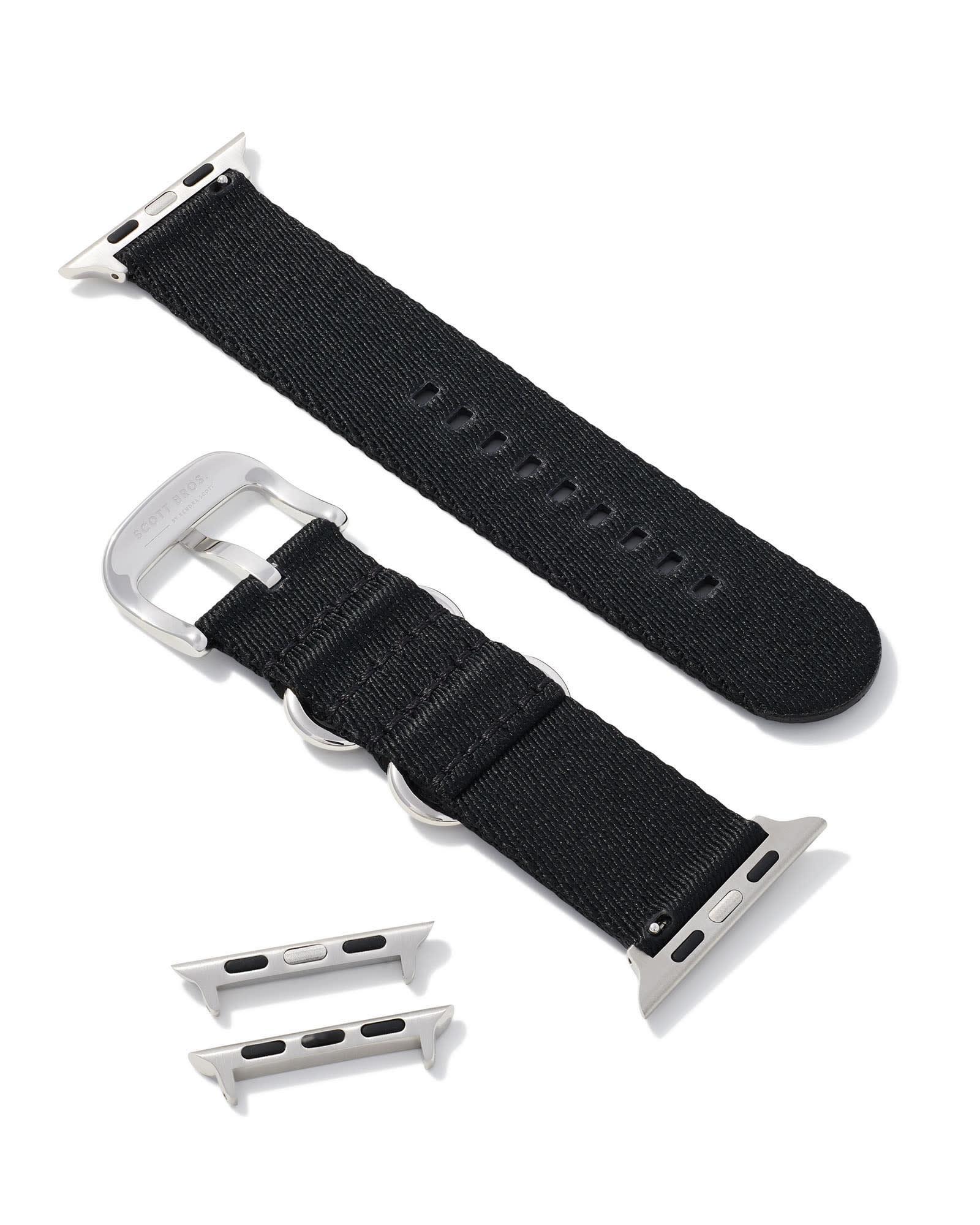 Kenneth Nylon Watch Band in Black Product Image