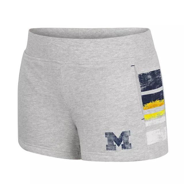 Womens Nebraska Cornhuskers Baby-Talk Terry Shorts Grey Gray Product Image