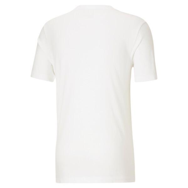 PUMA Classics Logo Men's T-Shirt in White/Black Product Image