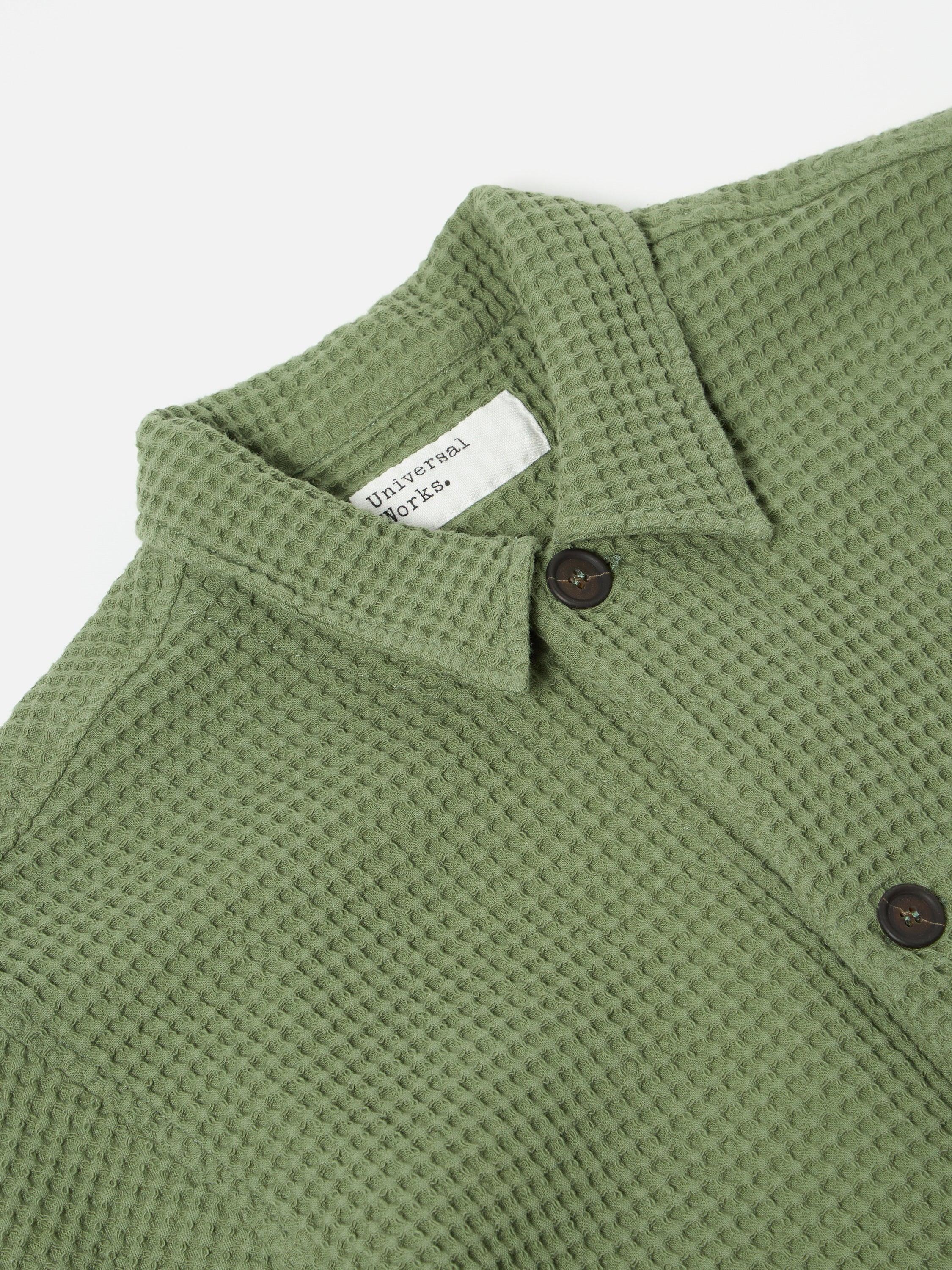 Universal Works Tech Overshirt in Birch Pike Waffle Product Image