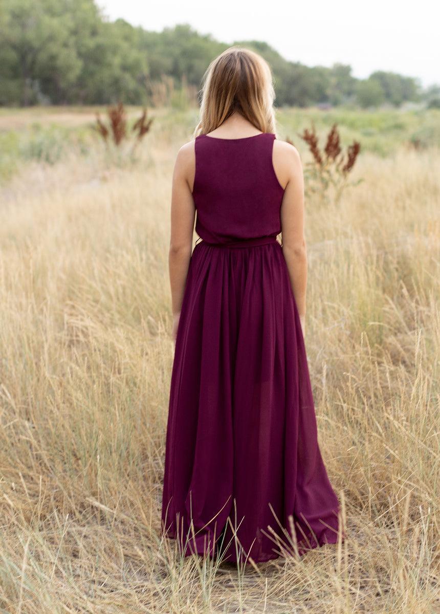 Miriam Dress in Plum Product Image