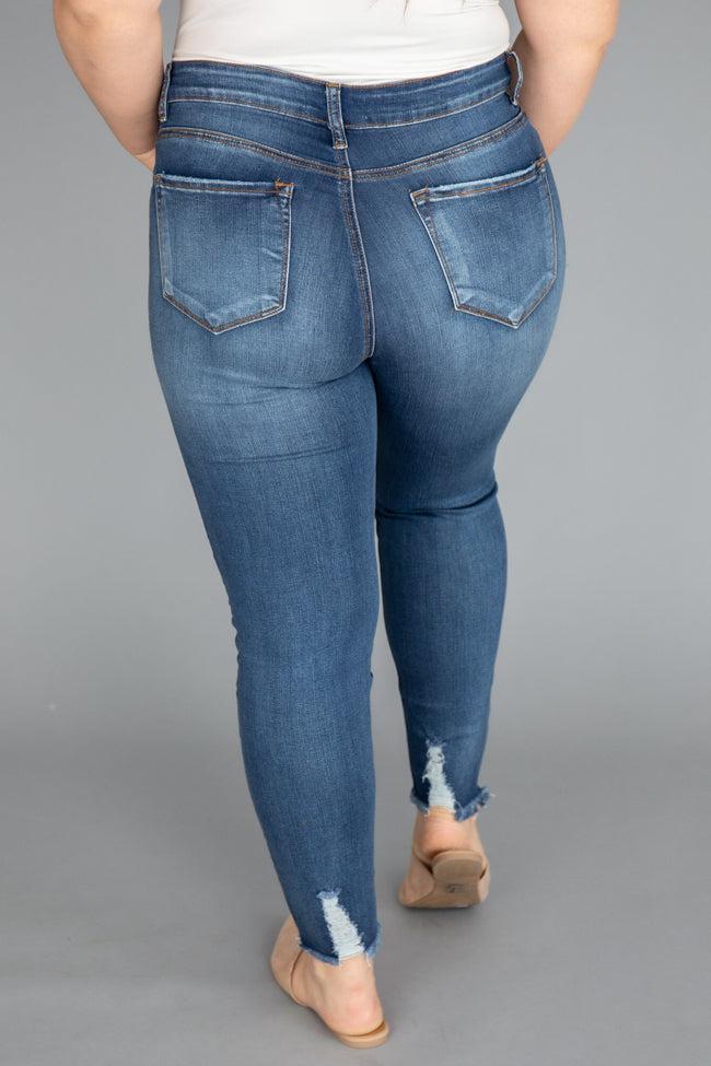 Gianna Distressed Medium Wash Jeans FINAL SALE Product Image