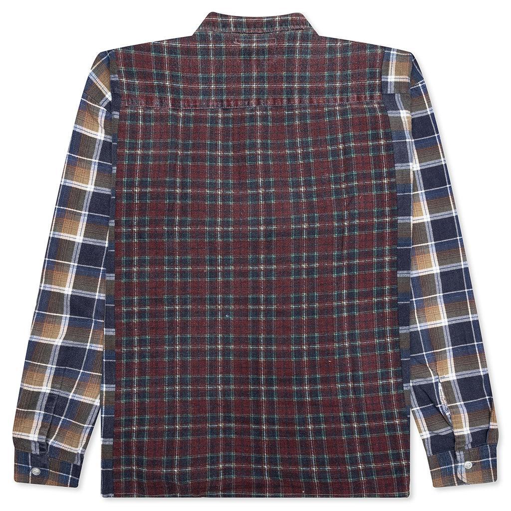 Ribbon Wide Flannel Shirt - Assorted Male Product Image