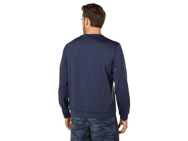 PUMA Golf Cloudspun Color-Block Crew Neck (Navy Blazer Heather/Quiet Shade Heather) Men's Sweatshirt Product Image