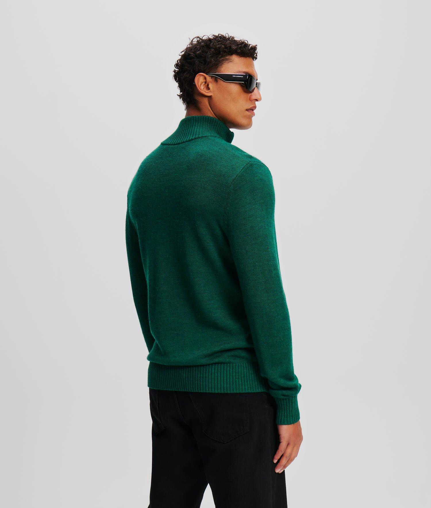 HALF-ZIP TURTLENECK SWEATER Product Image