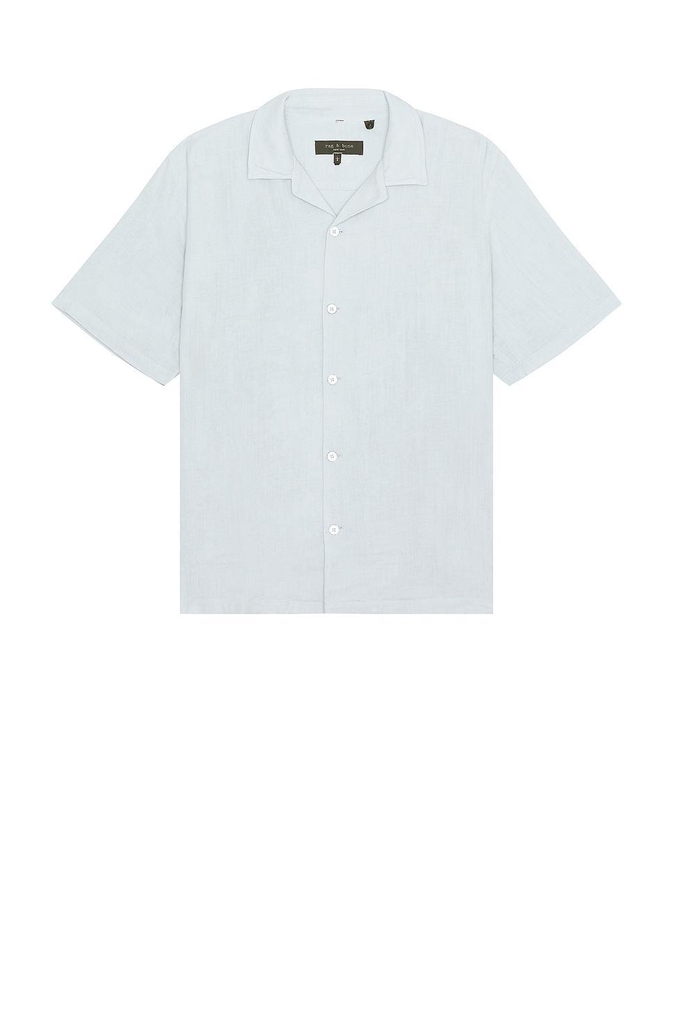 Rag & Bone Avery Gauze Shirt in Baby Blue Product Image