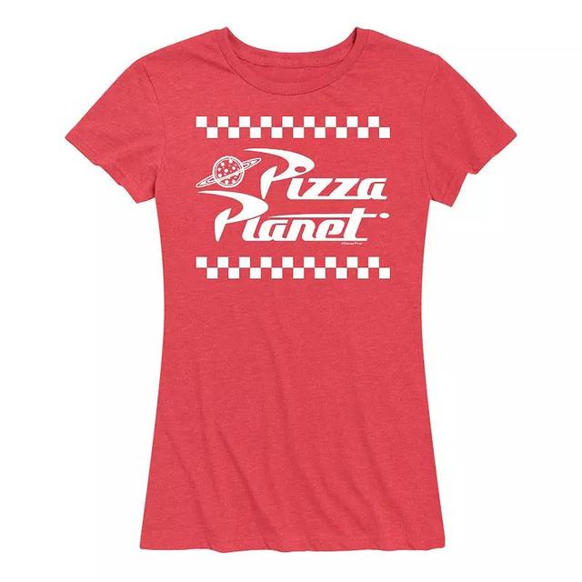 Disney / Pixars Toy Story Womens Pizza Planet Graphic Tee, Girls Grey Dark Red Product Image