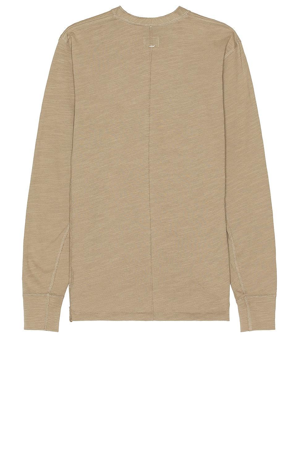 Rag & Bone Classic Henley Brown. (also in XL). Product Image