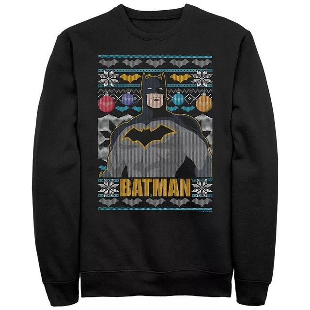 Mens Batman Christmas Sweater Graphic Fleece Product Image