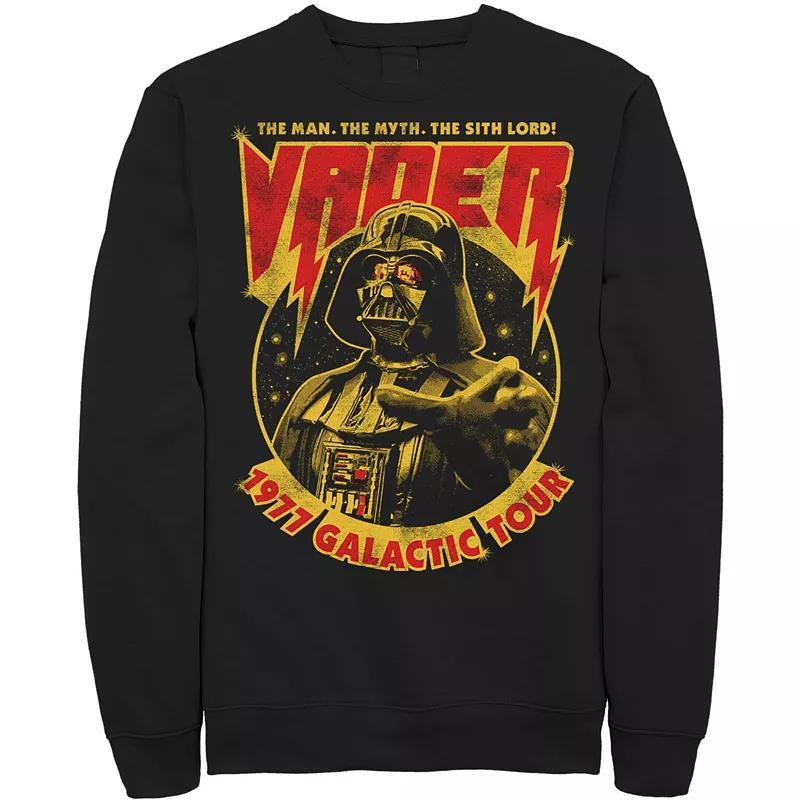 Mens Star Wars Vader 1977 Galactic Tour Metal Poster Sweatshirt Grey Heather Product Image