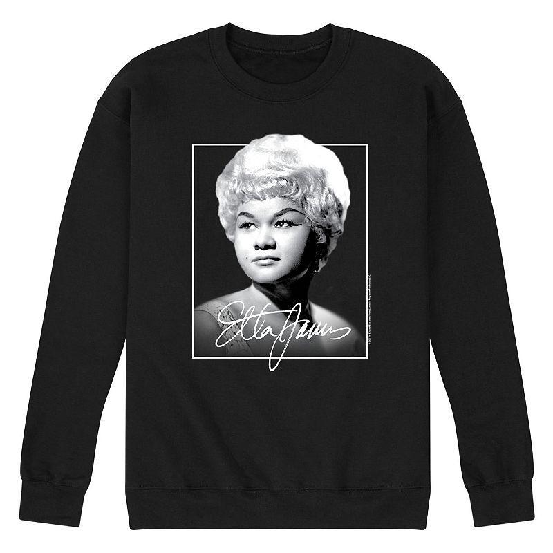 Mens Etta James Fleece Sweatshirt Black Product Image