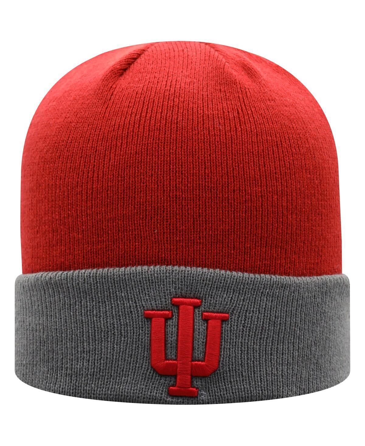 Mens Top of the World Crimson Indiana Hoosiers Core 2-Tone Cuffed Knit Hat - Crimson Product Image