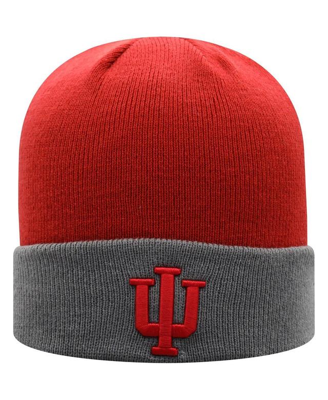 Mens Top of the World Crimson Indiana Hoosiers Core 2-Tone Cuffed Knit Hat - Crimson Product Image