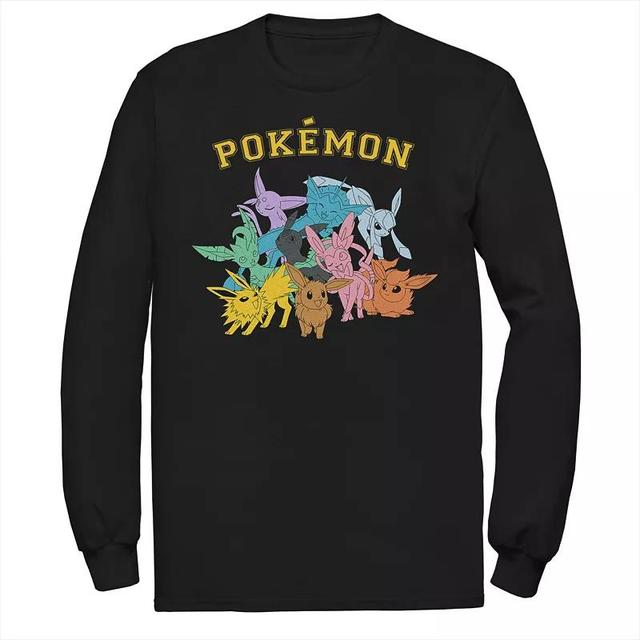 Big & Tall Pokemon Gotta Catch All Eeveelutions Long Sleeve, Mens Product Image