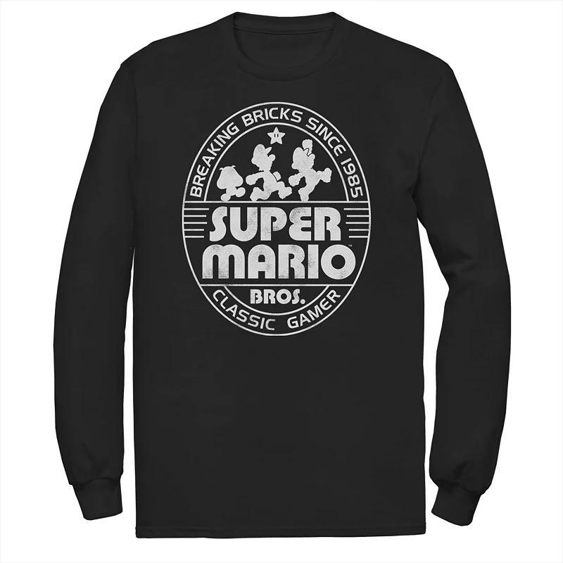 Big & Tall Nintendo Super Mario Bros. Classic Logo Stamp Tee, Mens Product Image