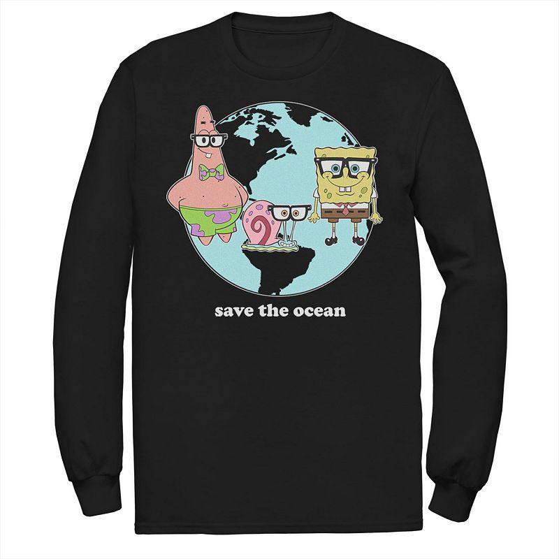 Mens Nickelodeon SpongeBob SquarePants Group Save The Ocean Tee Product Image