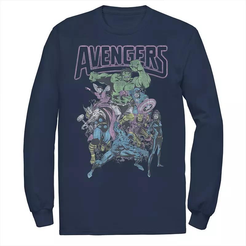 Mens Marvel Avengers Graphic Tee Blue Product Image