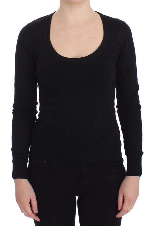 DOLCE & GABBANA Black Cashmere Crewneck Sweater Pullover Product Image