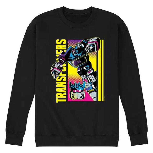 Mens Transformers Halftone Decepticon Fleece Sweatshirt Product Image