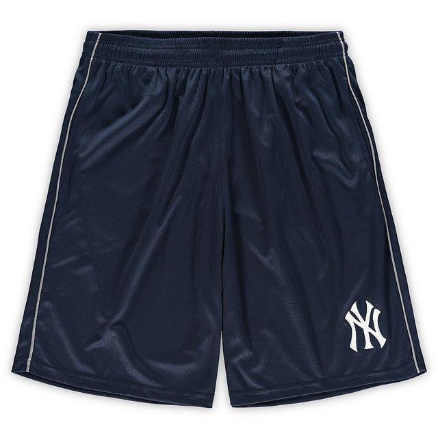 Mens Fanatics Branded New York Yankees Big & Tall Mesh Shorts Blue Product Image