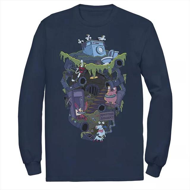 Mens Nickelodeon Aaahh!!! Real Monsters Underground Academy Long Sleeve Tee Product Image