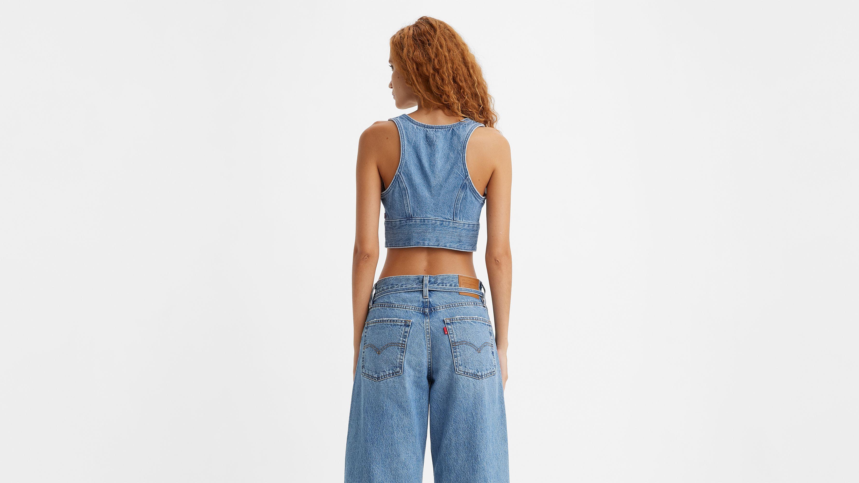 Raine Denim Crop Top Product Image