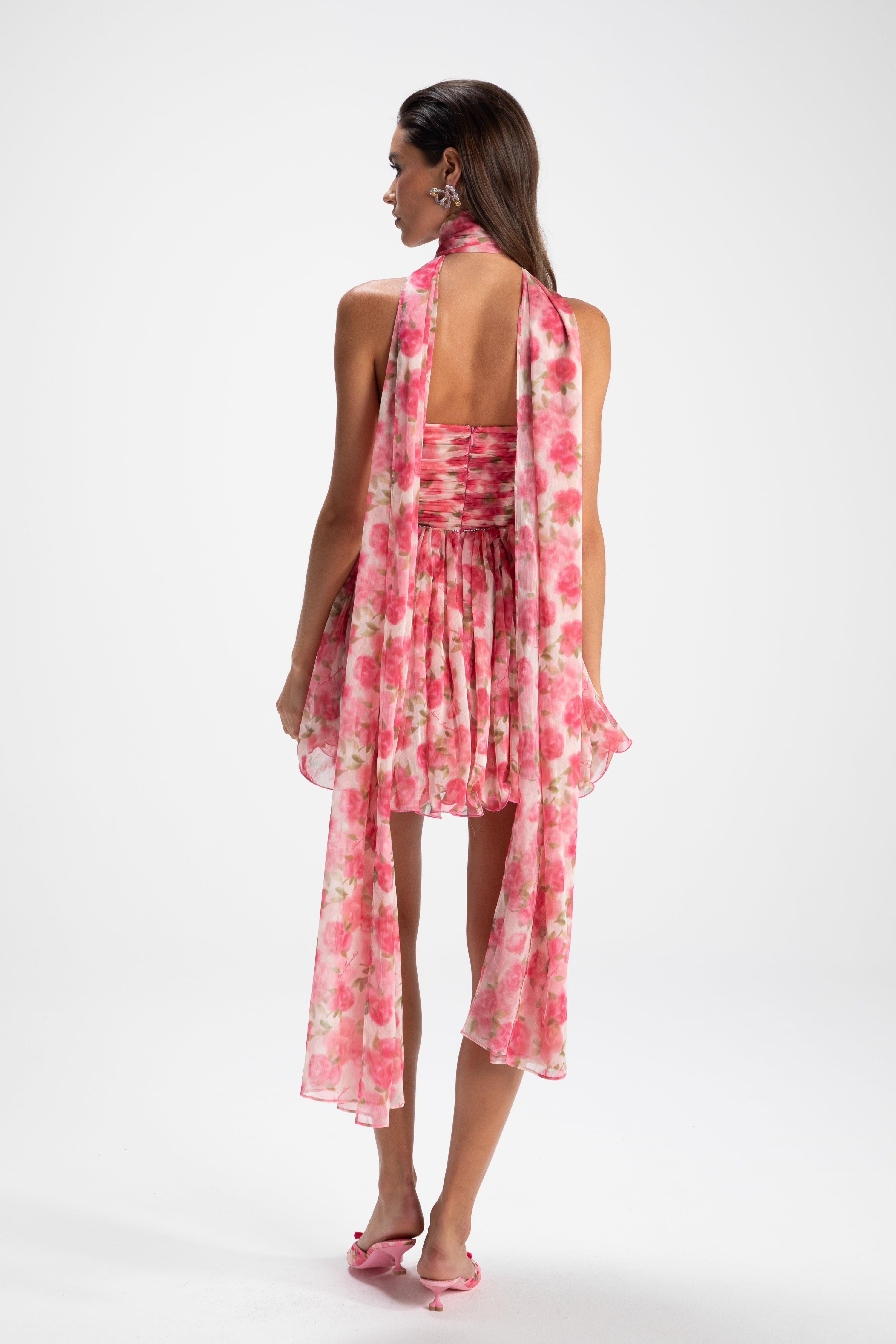 Chloe Dress (Pink Print) Product Image