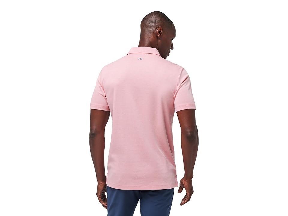 TravisMathew Local Discount (Heather Blush) Men's Short Sleeve Knit Product Image