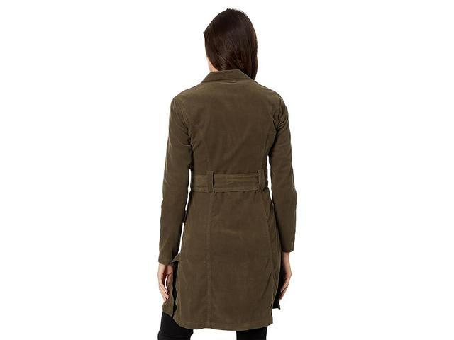 XCVI Cord Belted Trench (Boxwood) Women's Clothing Product Image