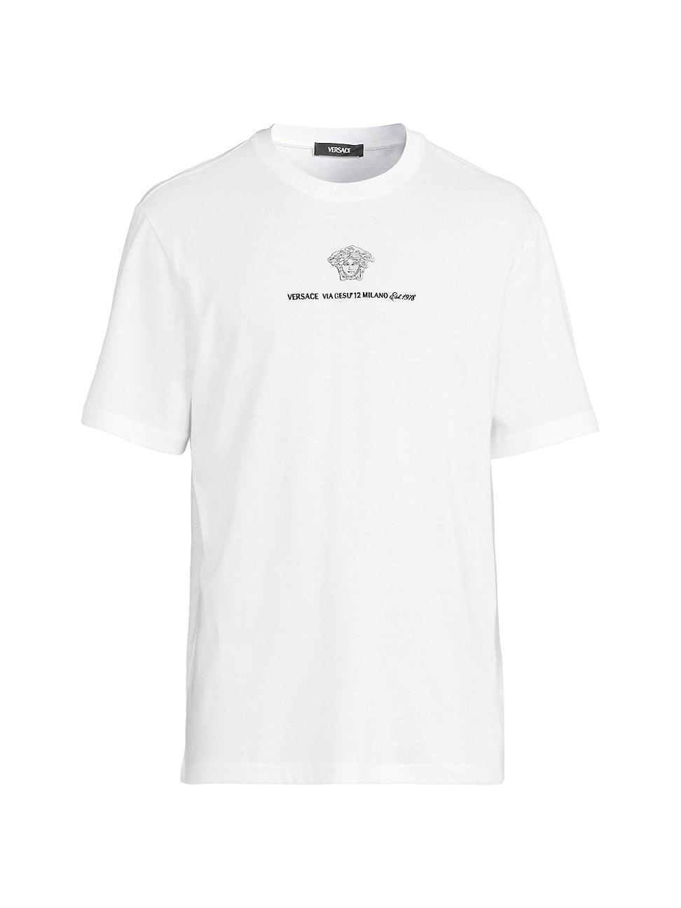 Mens Medusa Embroidered T-Shirt Product Image