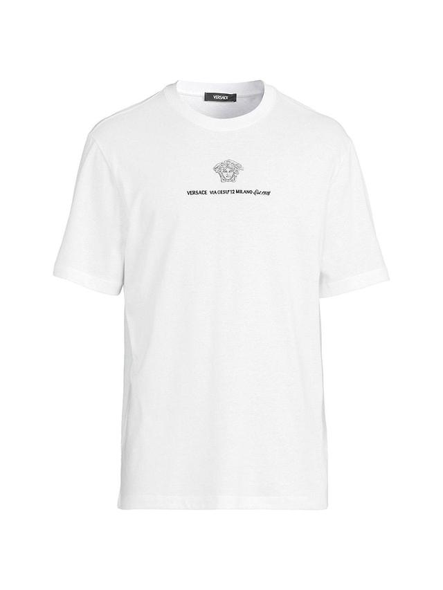 Mens Medusa Embroidered T-Shirt Product Image