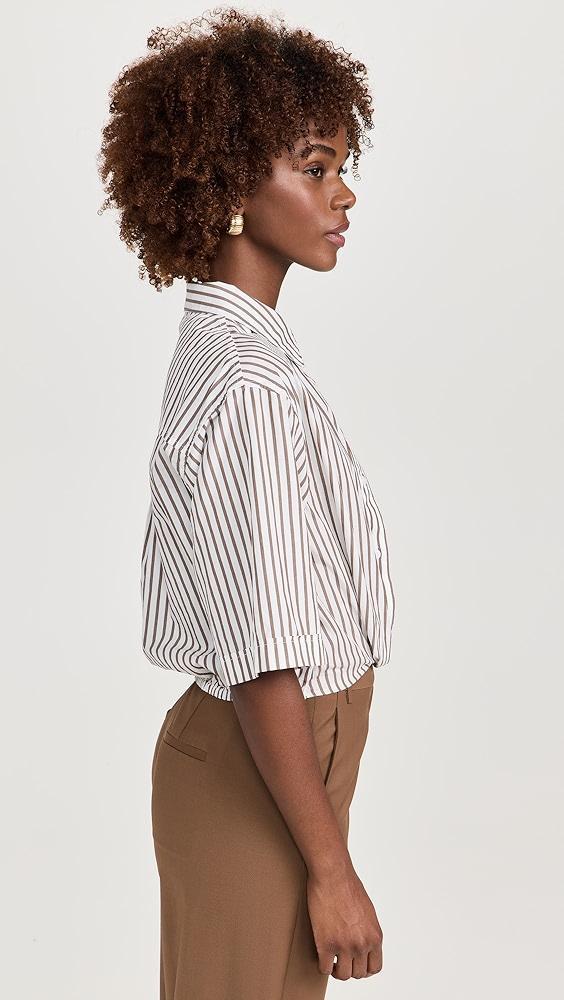 Stateside 80s Poplin Striped Twist Shirt | Shopbop Product Image