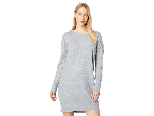 Lucky Brand Cloud Jersey Crew Dress (Heather Grey) Women's Dress Product Image