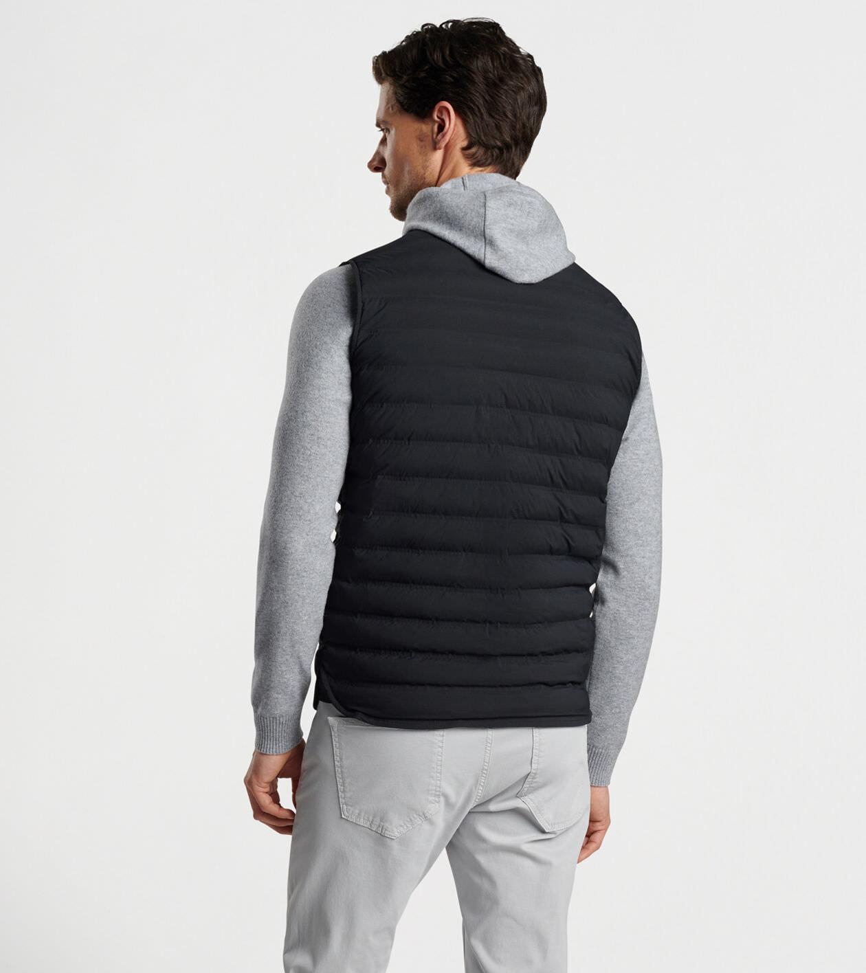 Peter Millar Mens Regent Vest | Color: Black | Size: L Product Image