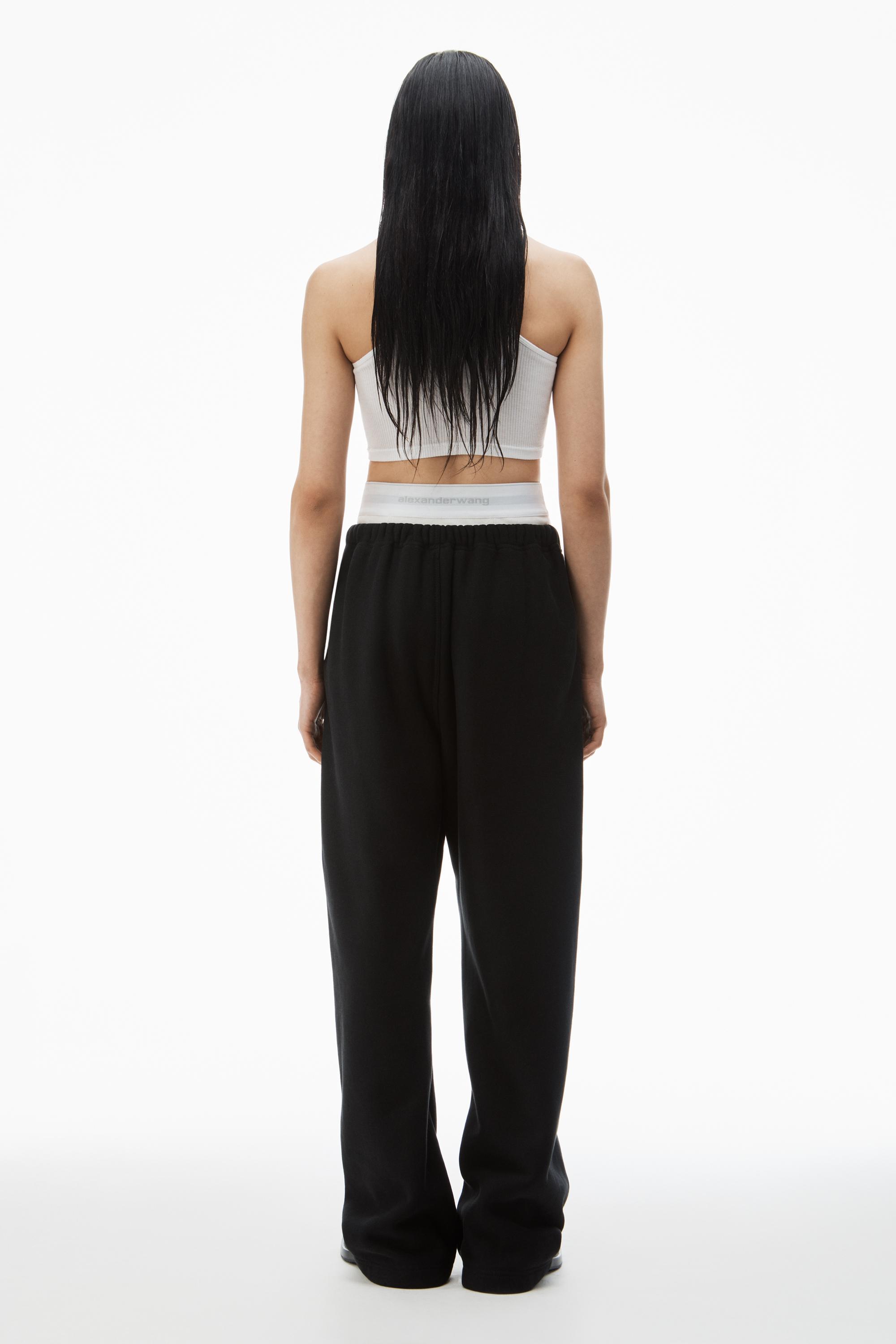 Wide Leg Sweatpants With Pre-styled Logo Brief Waistband Product Image