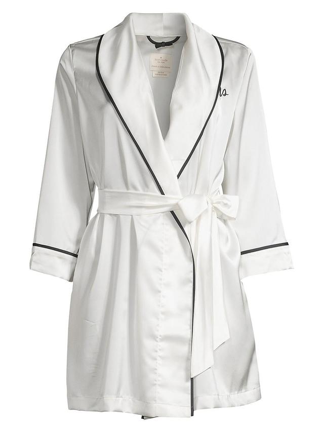 Kate Spade New York mrs charmeuse short robe Product Image