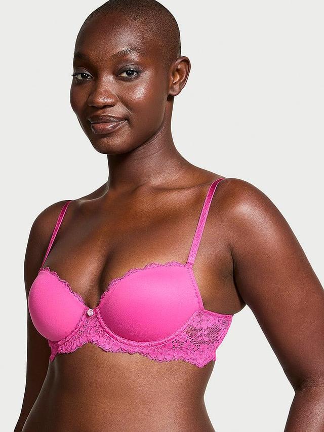 Smooth & Lace Lightly Lined Classic Coverage Demi Bra Product Image